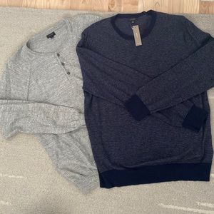 NWT PAIR OF JCREW LIGHTWEIGHT SWEATERS SZ L